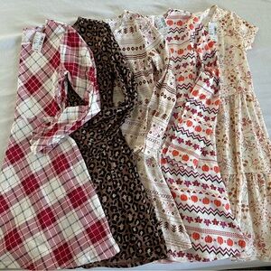 NWT Set of 5 Patterned Dresses